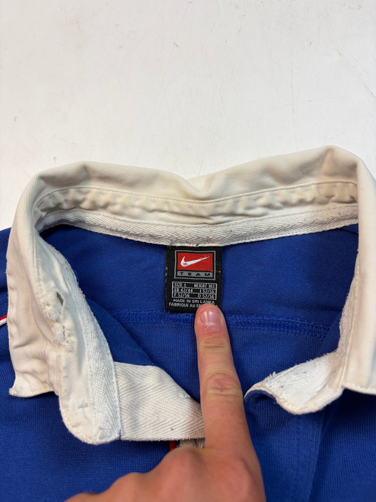 Vintage France 2001-03 Nike rugby union shirt blue (L)