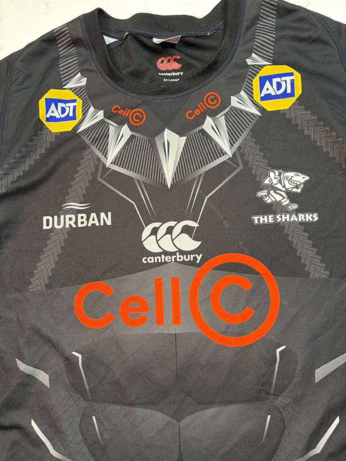 Natal Sharks 2019 Black Panther Marvel Canterbury rugby shirt (XXL)