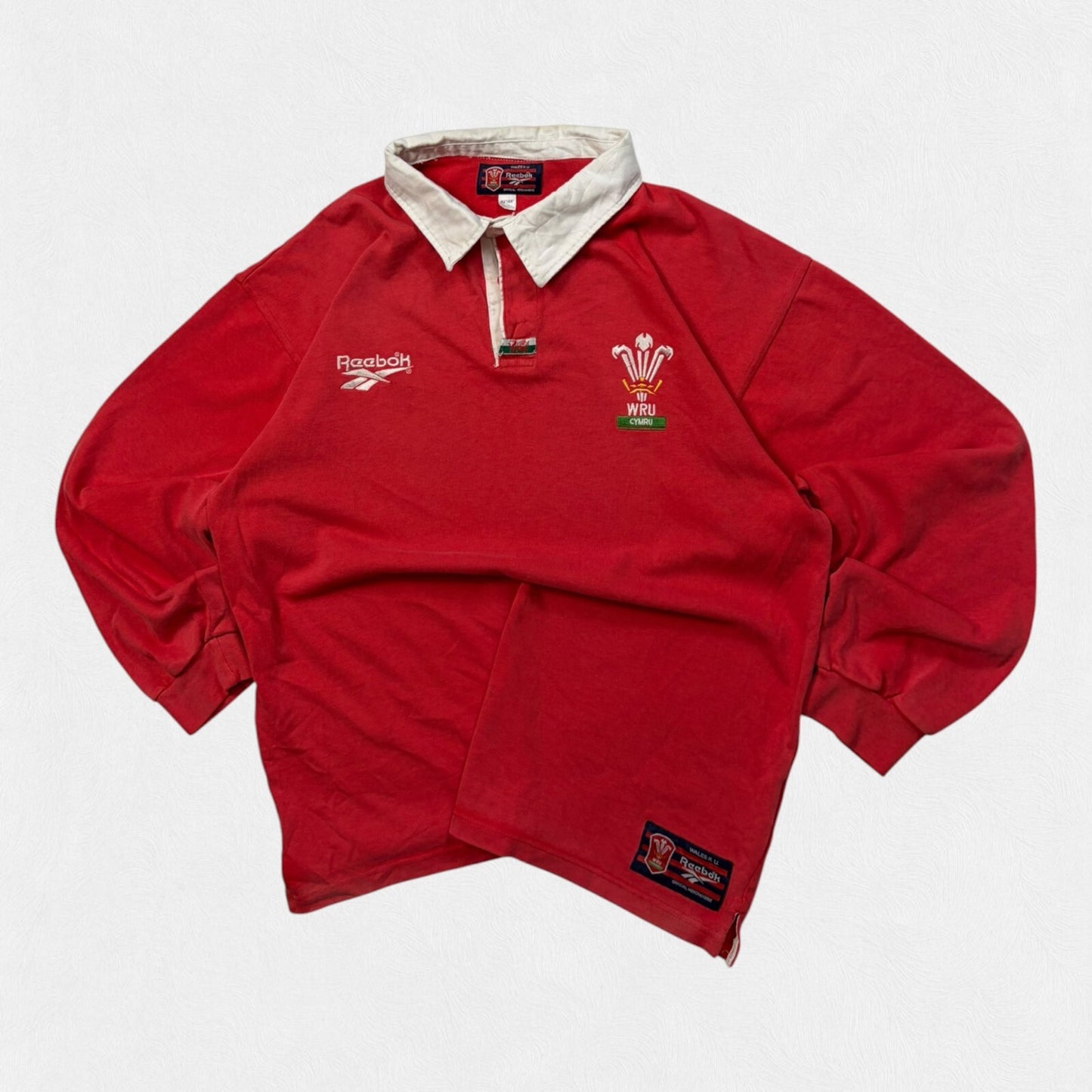 Vintage Wales 1996-98 Reebok rugby union shirt (L)