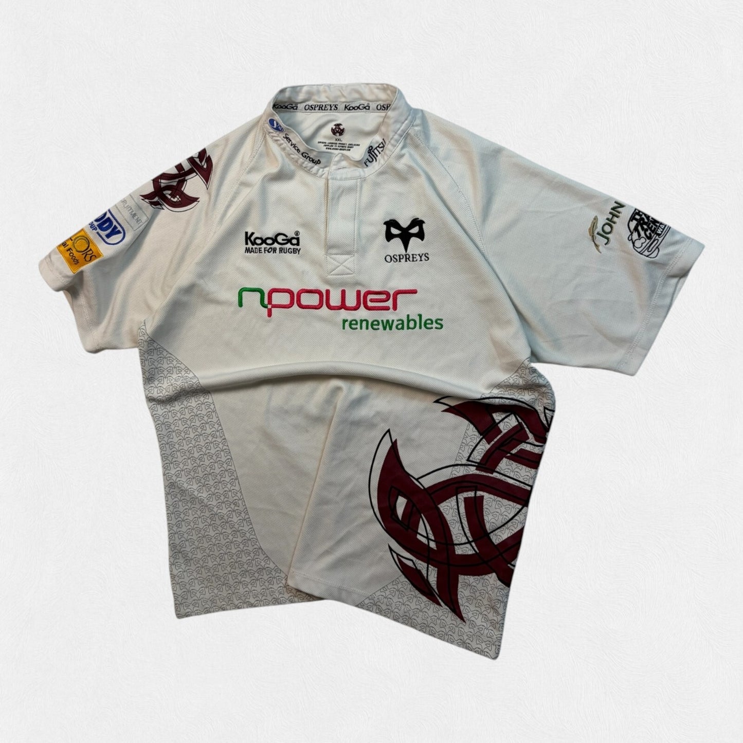 Vintage Ospreys 2008/09 Kooga away rugby shirt (XXL)