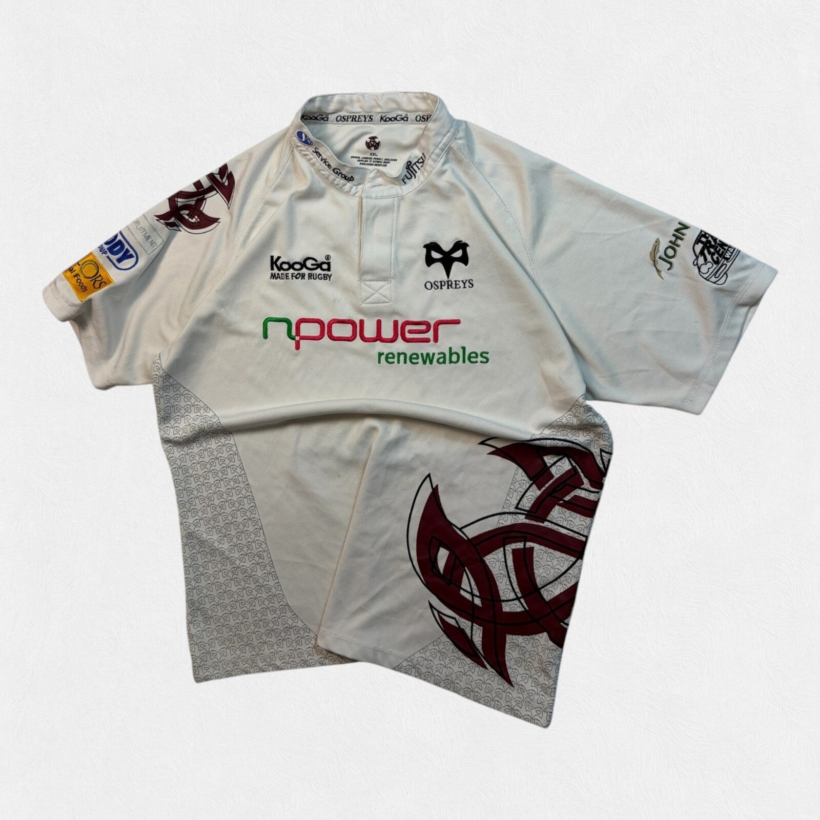 Vintage Ospreys 2008/09 Kooga away rugby shirt (XXL)