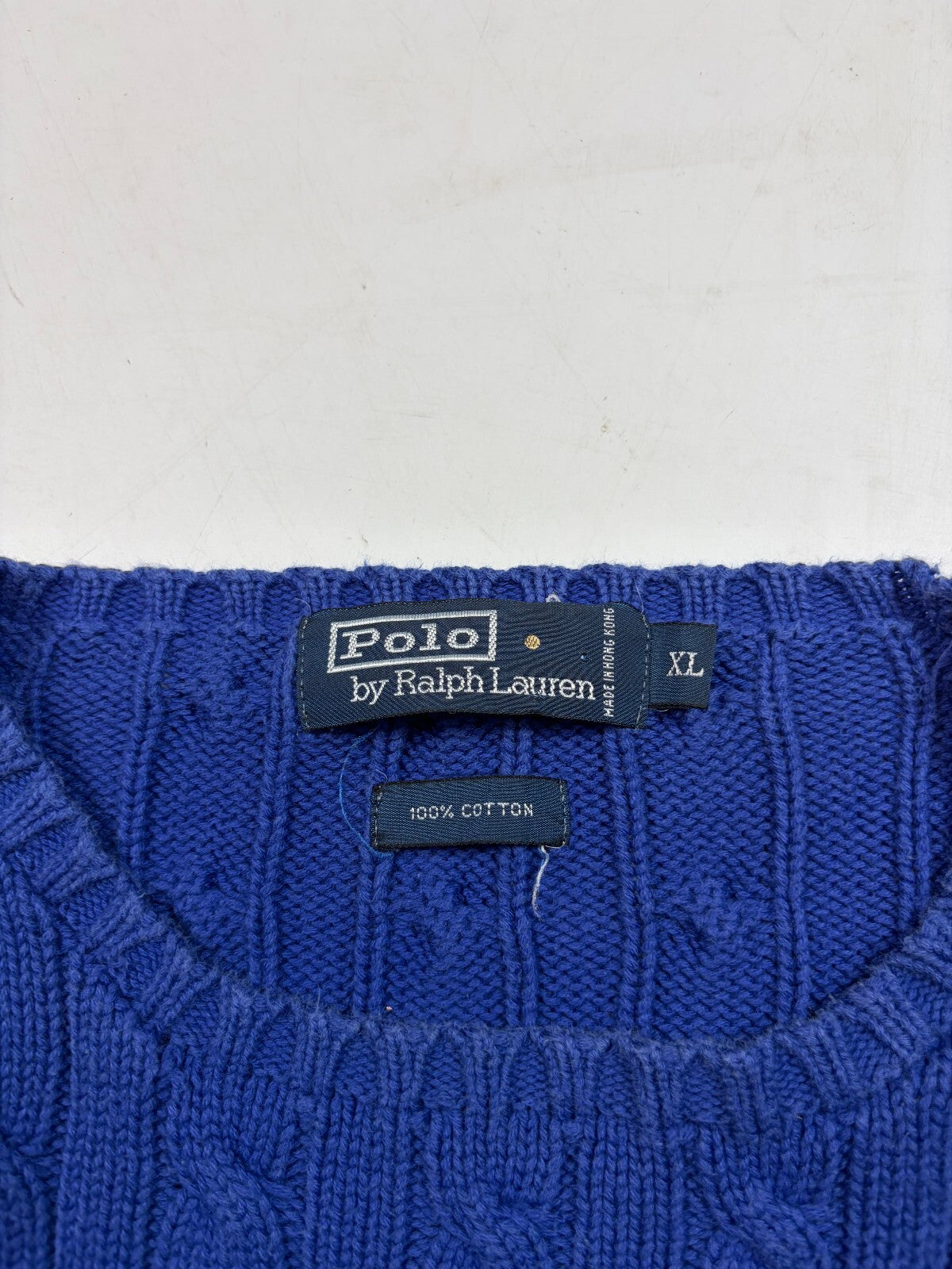 Vintage 90s Polo Ralph Lauren golf cable knit sweater (XL)