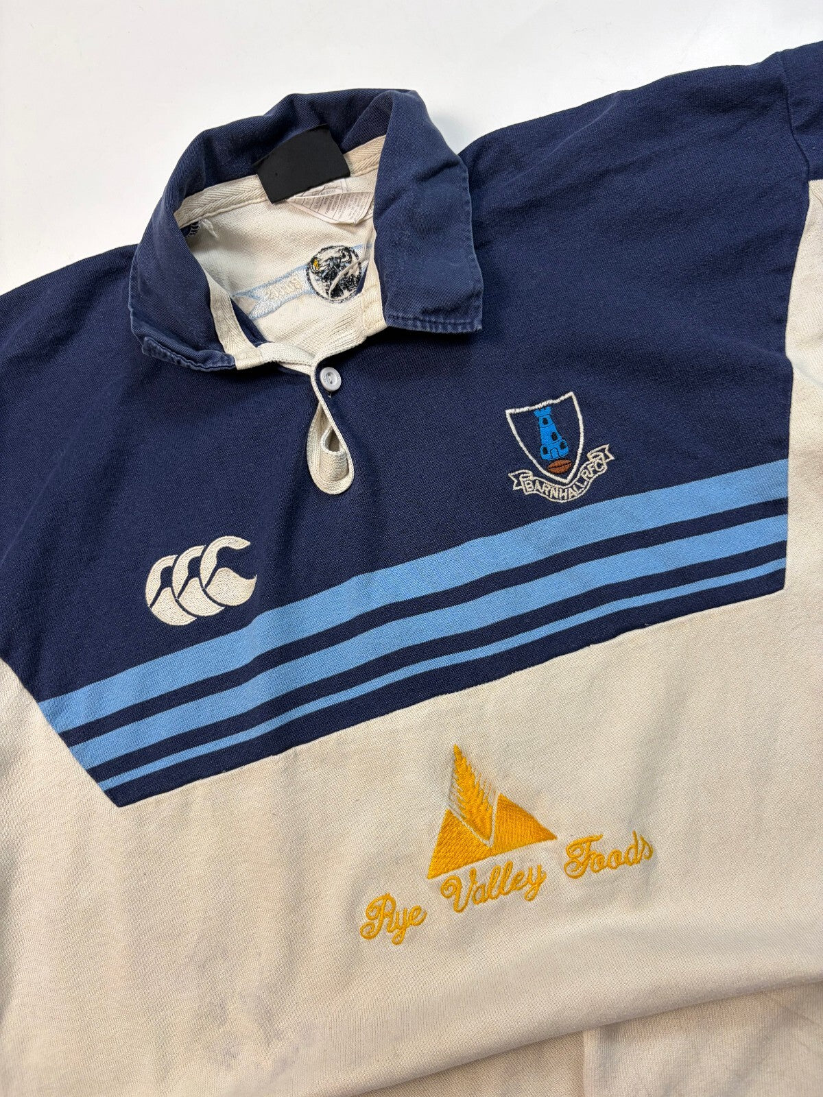 Vintage Barnhall 2001/02 Canterbury rugby union shirt (XL)