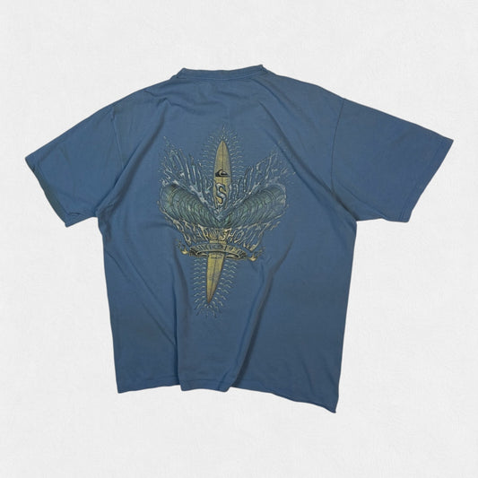 Vintage Y2K Quiksilver graphic surfwear tee (M)