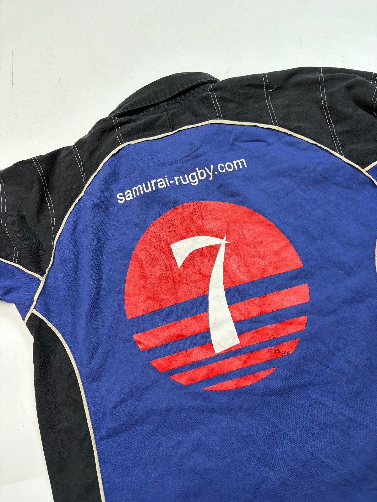 Vintage Samurai sevens 2000-02 match worn away rugby shirt (XL)