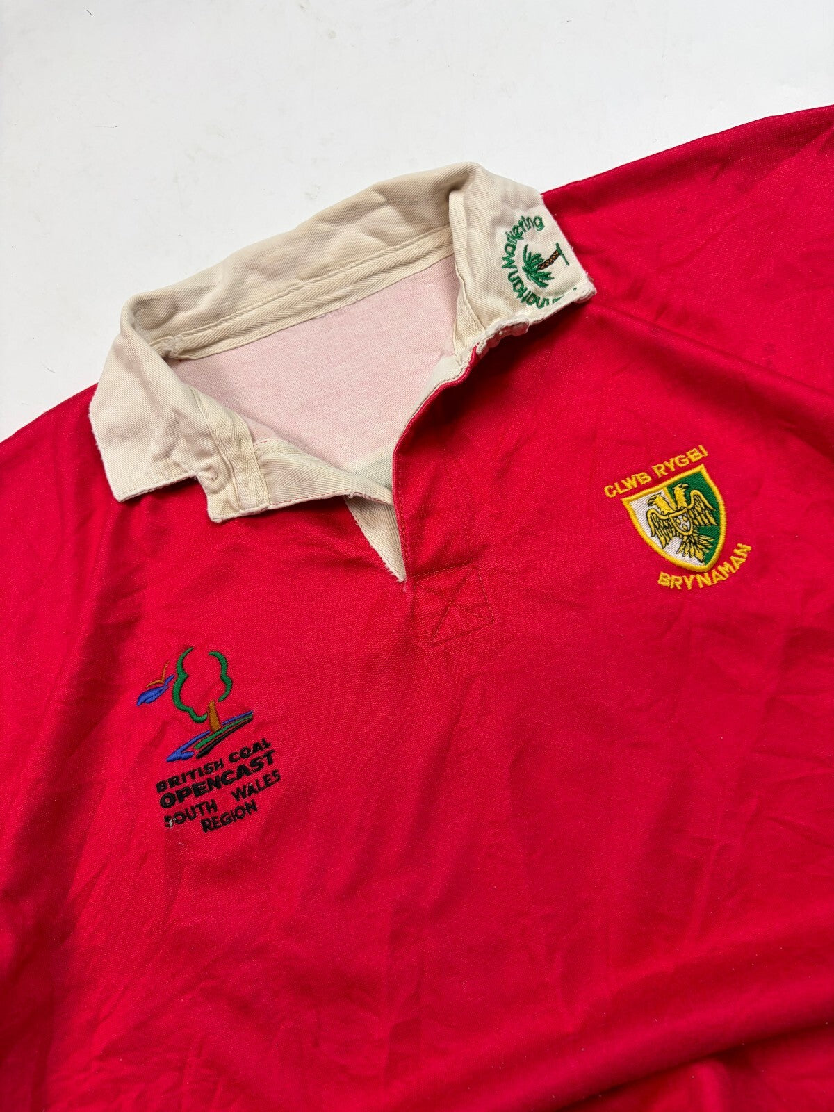 Vintage 90s Brynaman Wales match worn rugby union shirt (XL)