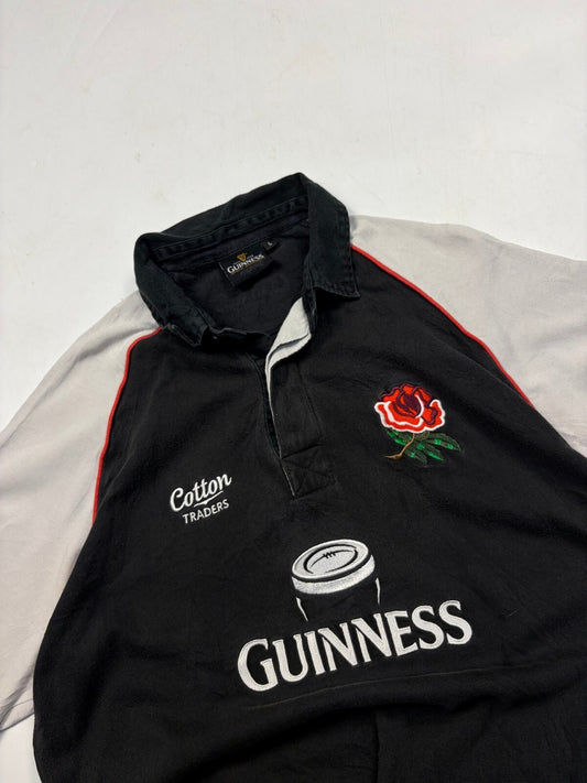 Vintage England Guinness Cotton Traders rugby shirt (L)