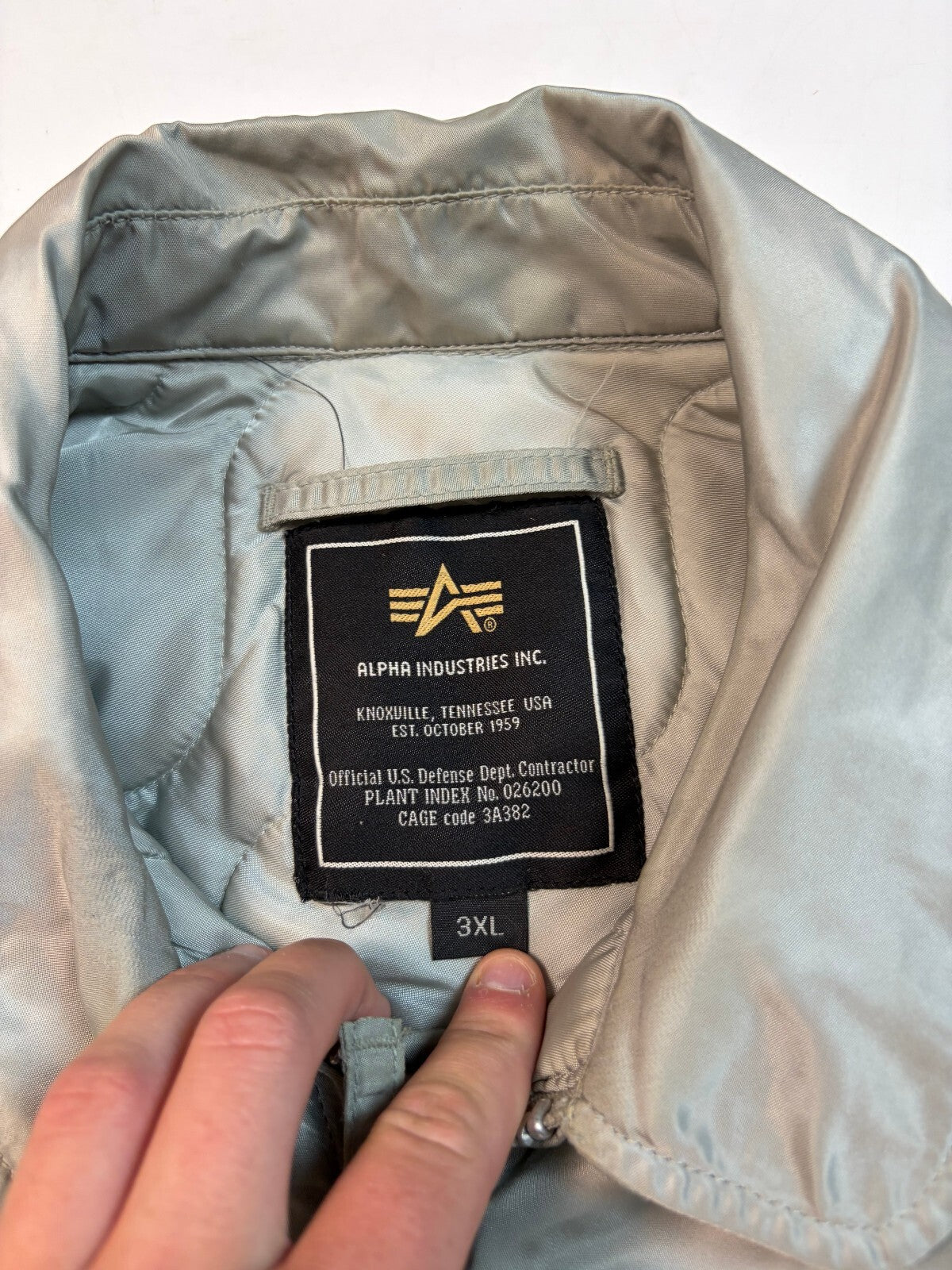 Vintage Alpha Industries CWU Military bomber jacket (3XL)
