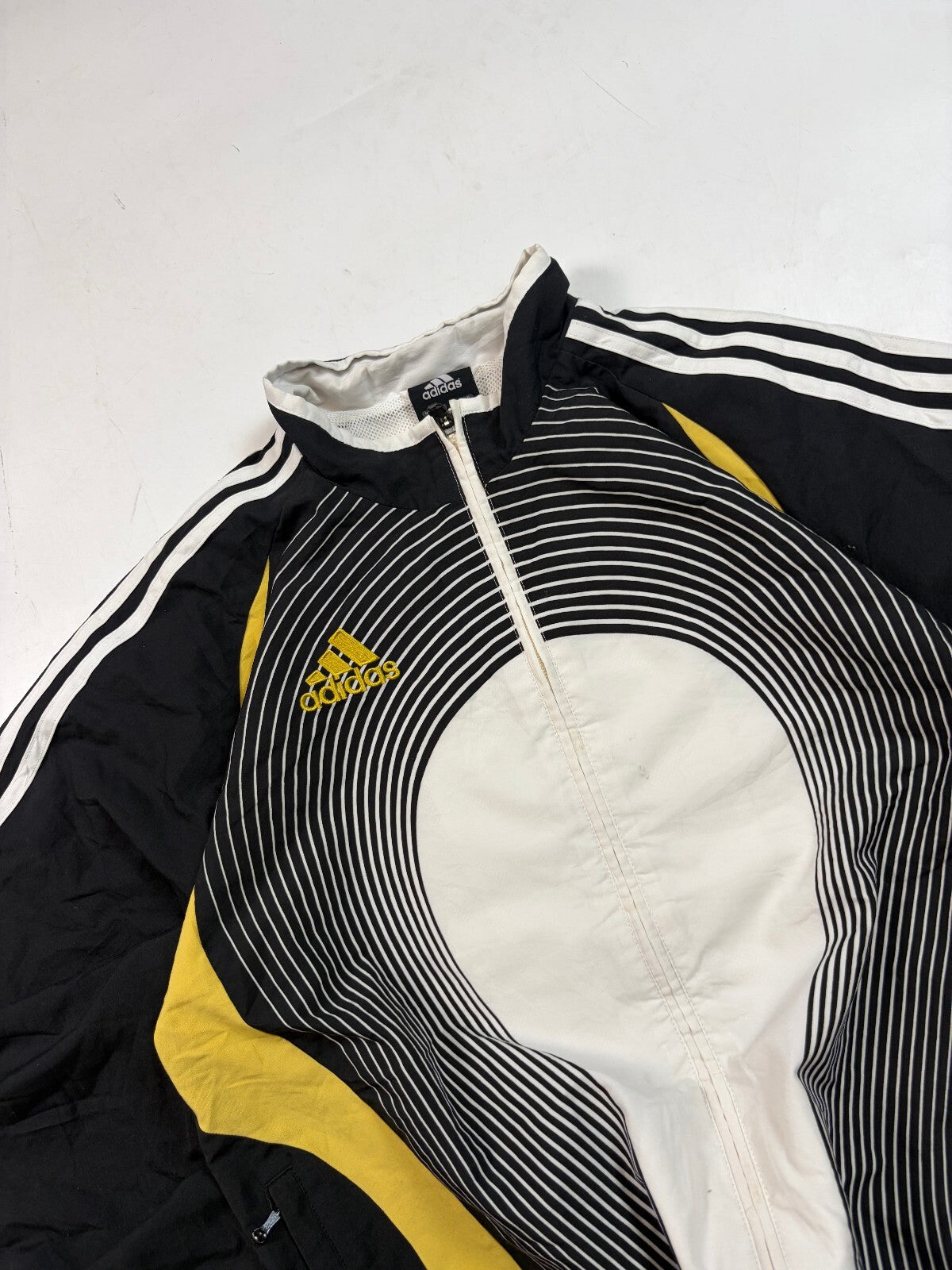 Vintage Y2K Adidas football track jacket (S)