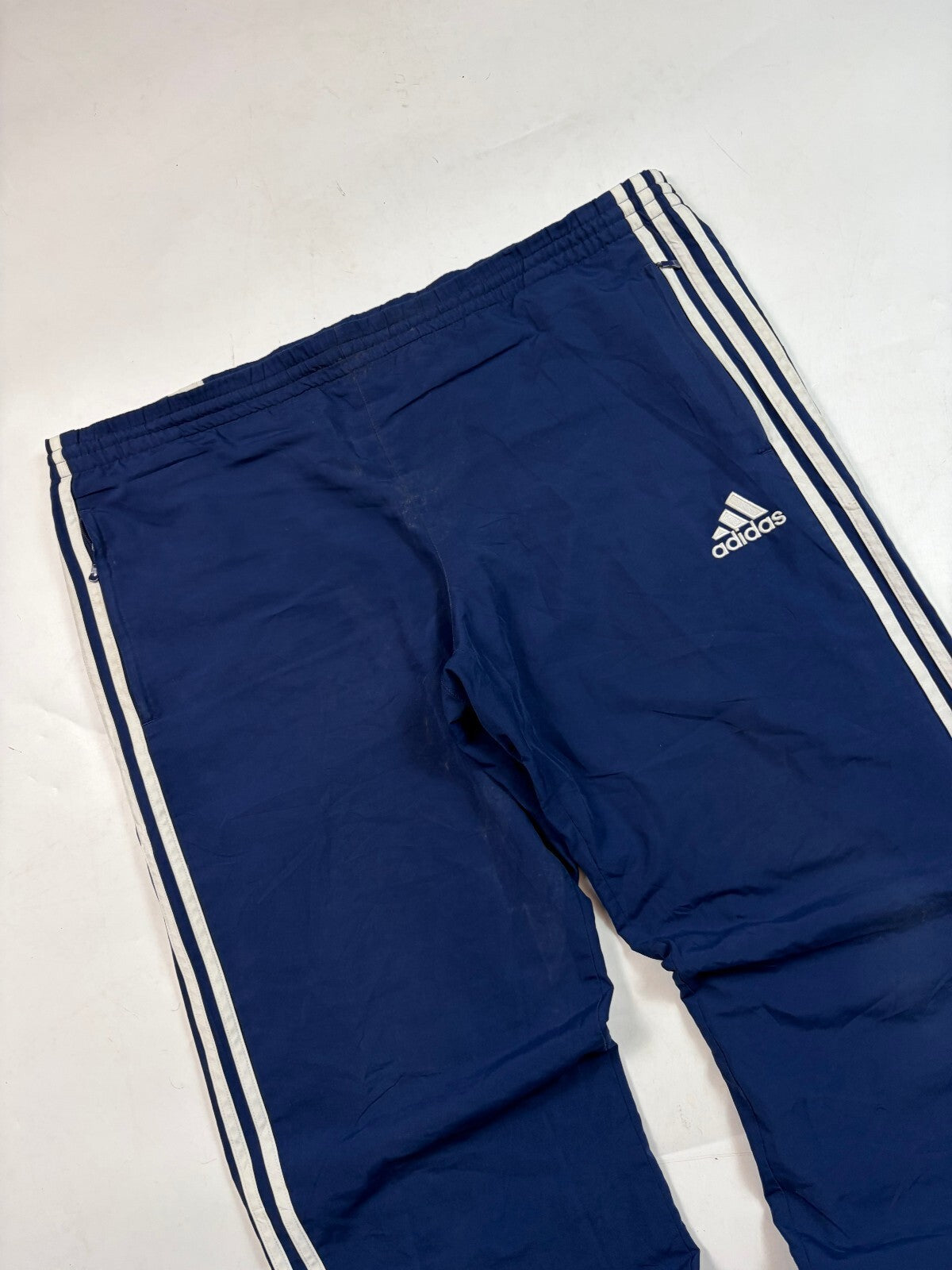 Vintage Y2K Adidas side stripe baggy track pants (XXL)
