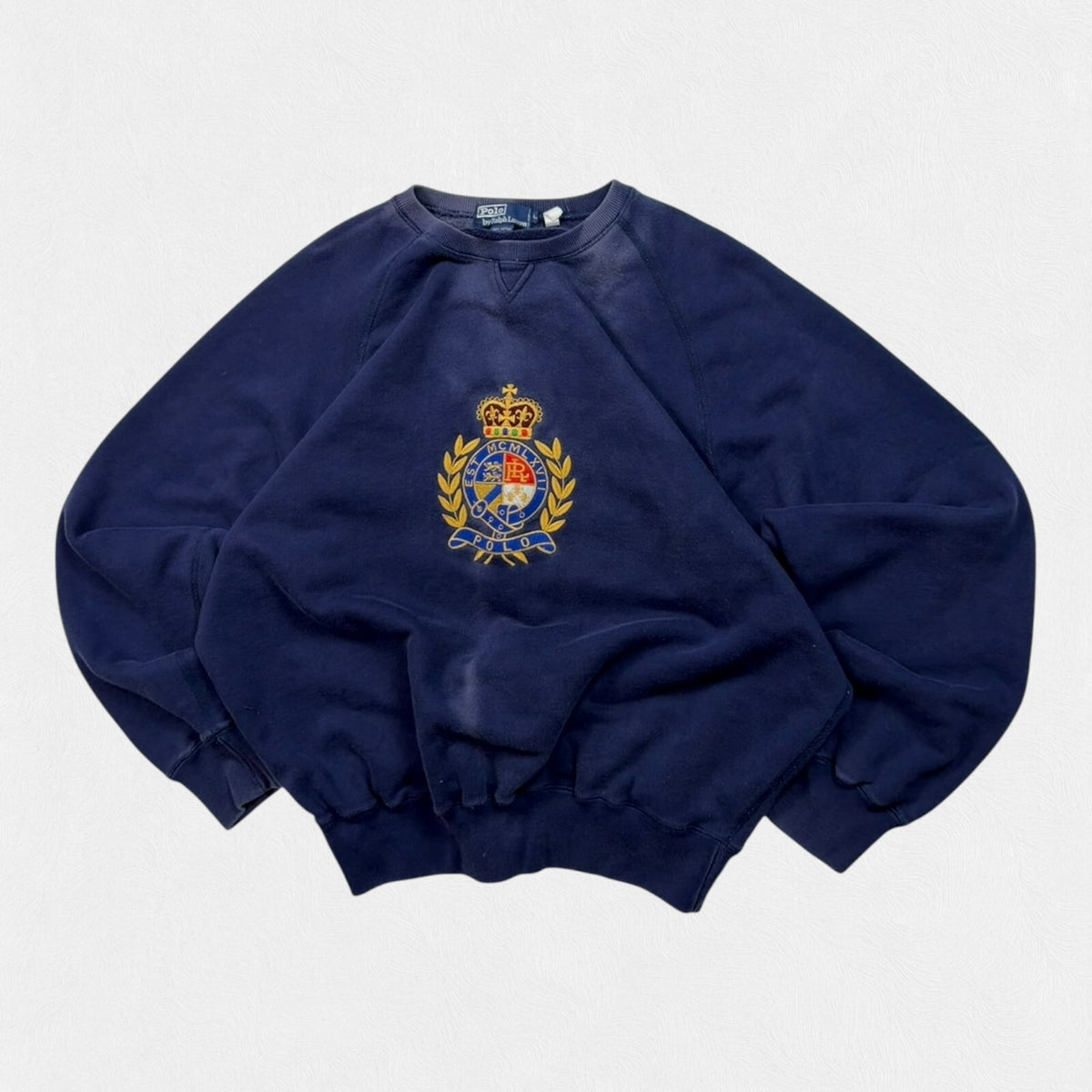 Vintage 90s Polo Ralph Lauren centre logo sweatshirt (L)