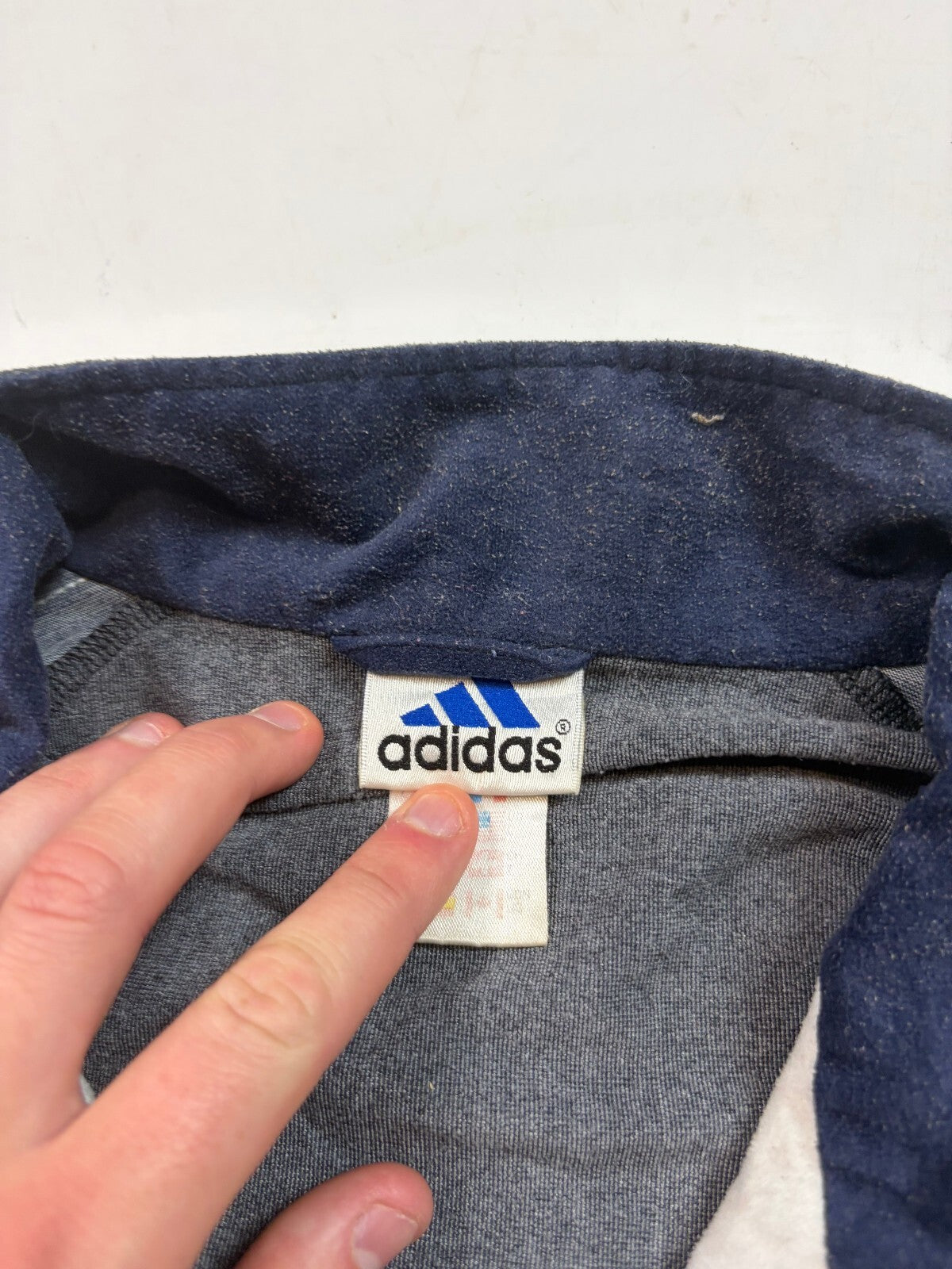 Vintage 90s adidas originals velour track top (L)