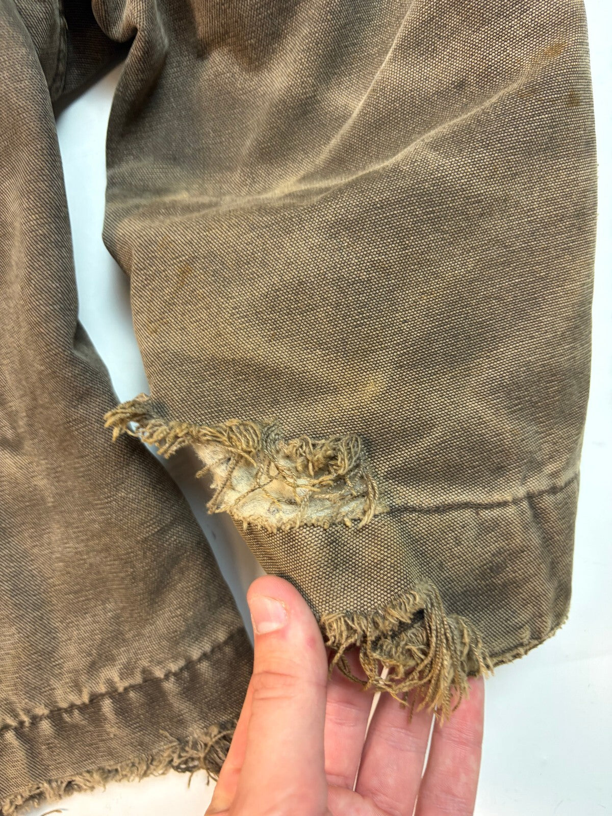 Vintage Carhartt distressed detroit jacket (XL)