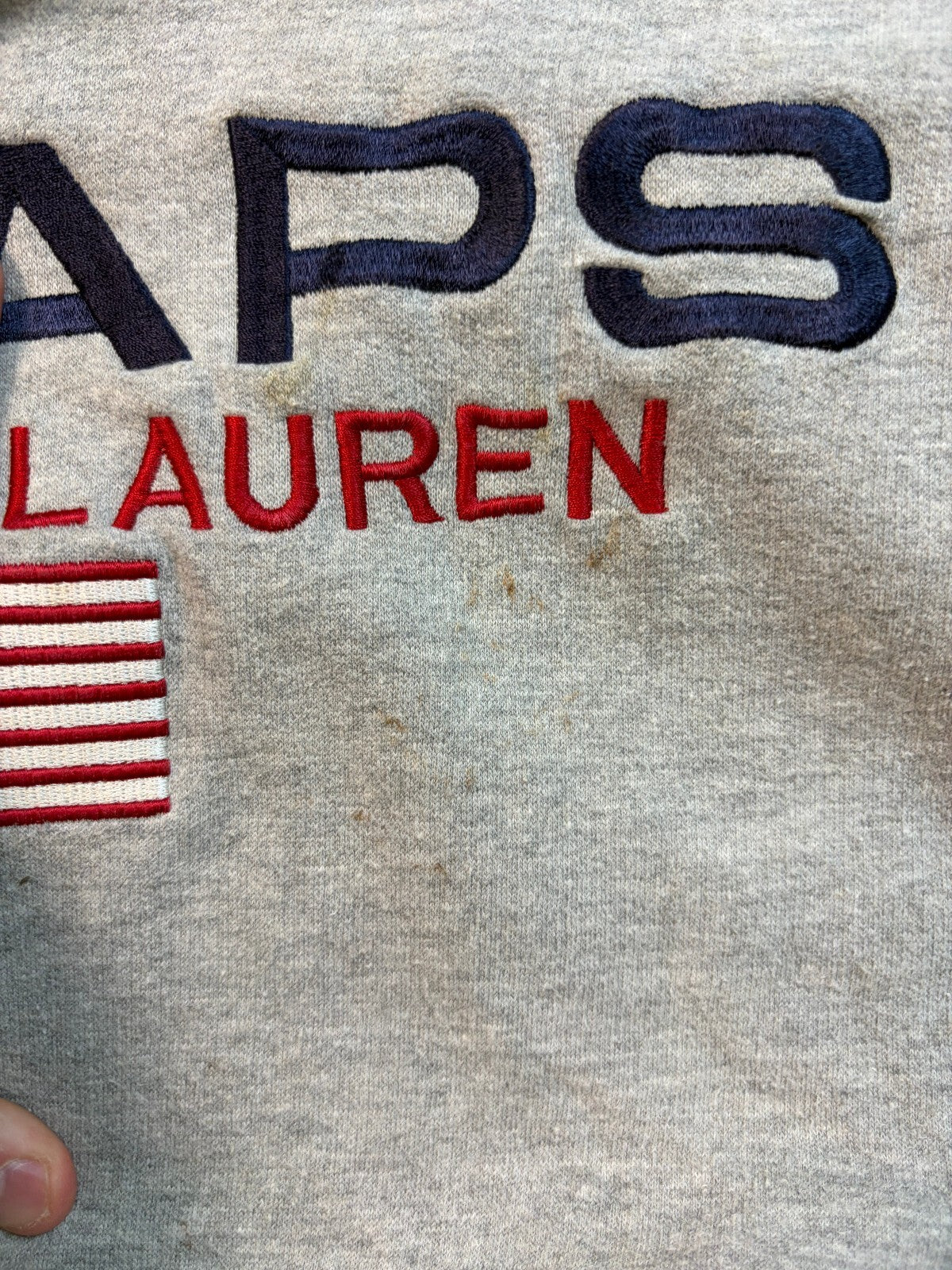 Vintage Chaps Ralph Lauren spell out sweatshirt (XL)