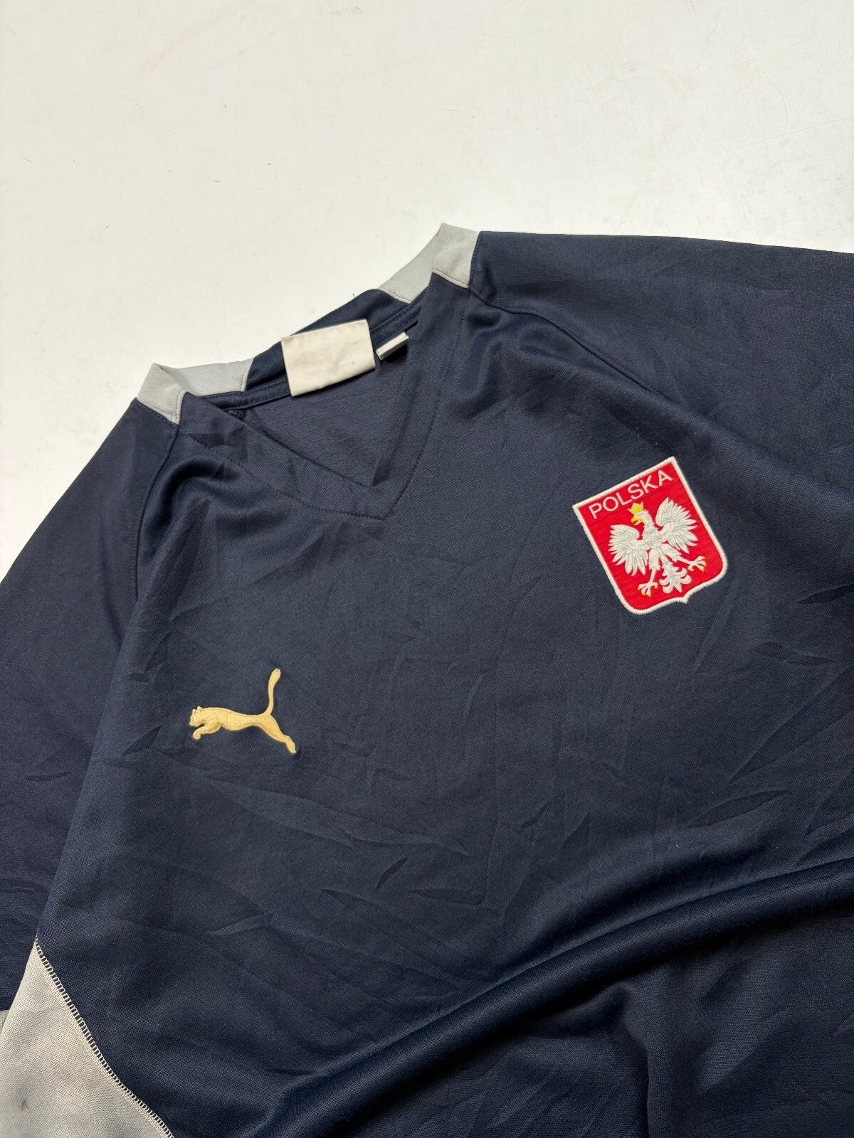 Vintage Poland 2004-06 Puma football sweatshirt (XL)