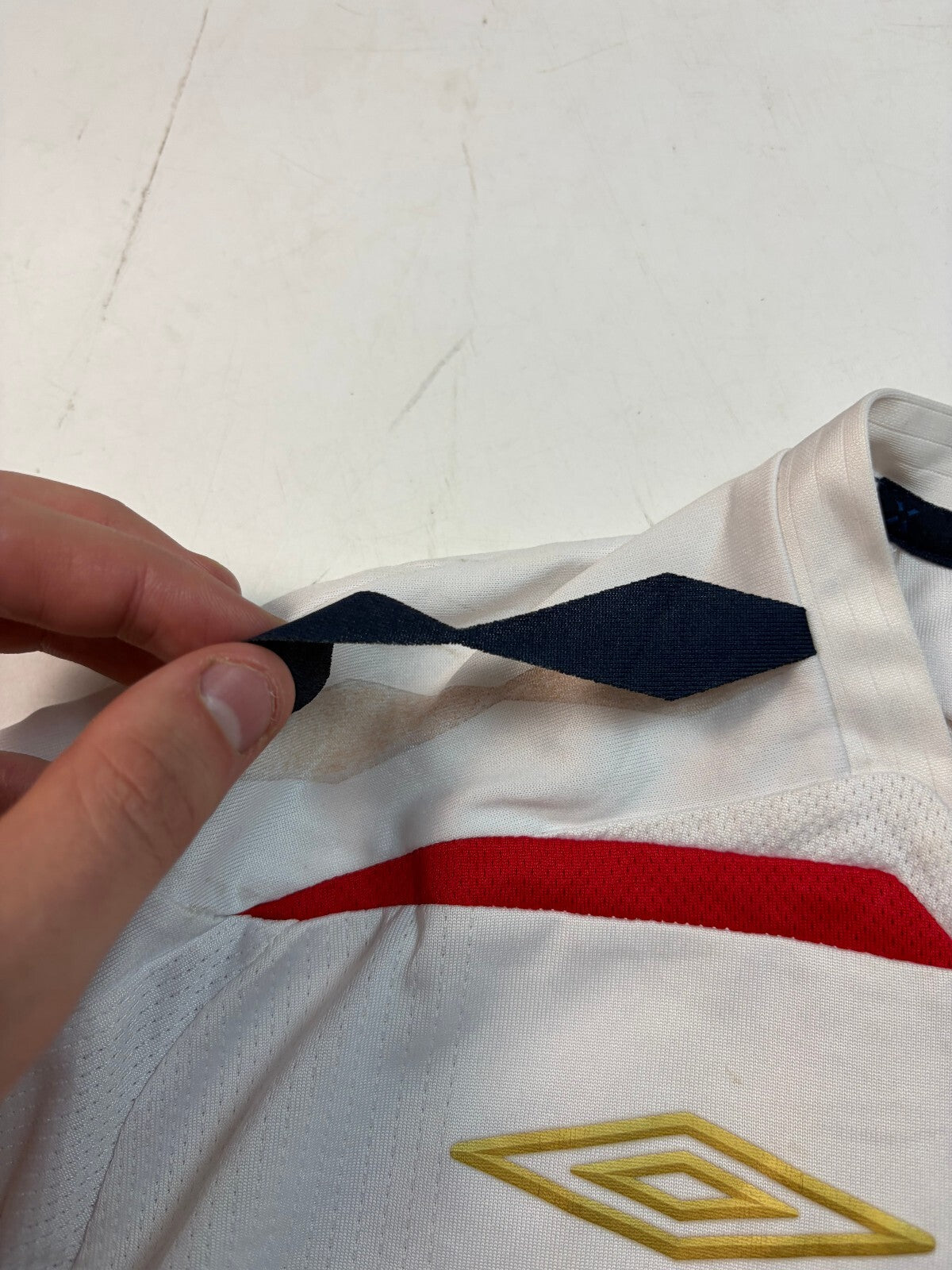 Vintage England 2007-09 Umbro home football shirt (XXL)
