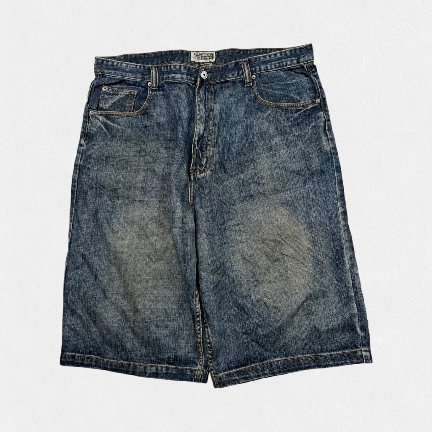 Vintage Y2K Route 66 baggy hip hop jorts (W40)