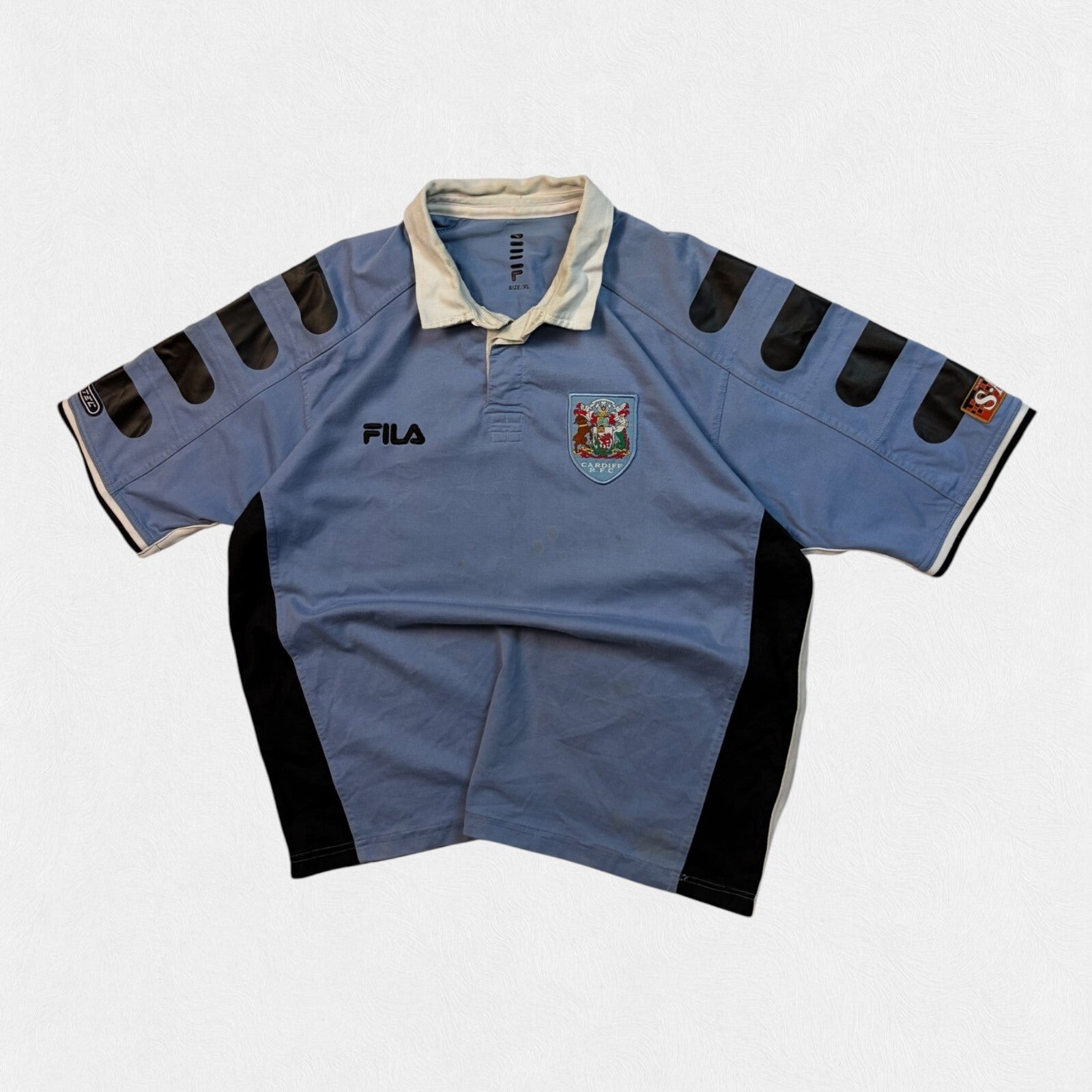 Cardiff RFC 2000/01 Fila rugby union shirt (XL)