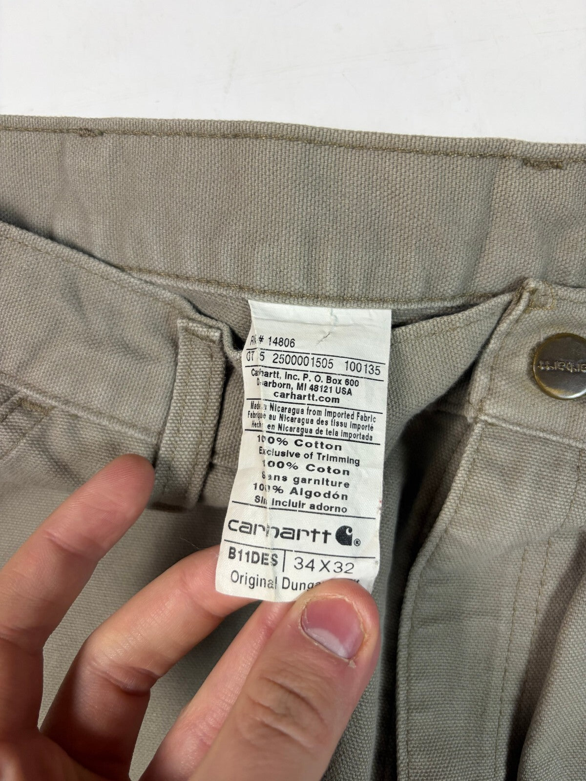 Carhartt wide leg baggy carpenter pants (W34)