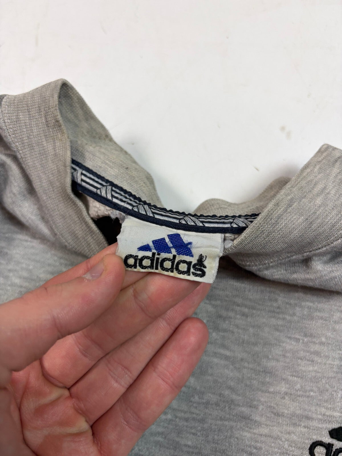 Vintage 90s adidas side stripe sweatshirt (L)