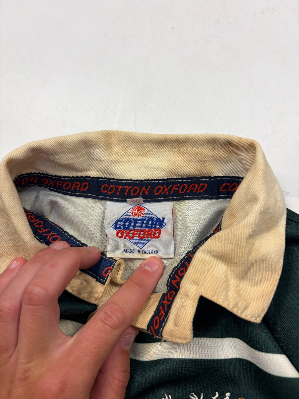 Vintage Nottingham 1993-95 Cotton Oxford rugby shirt (L)