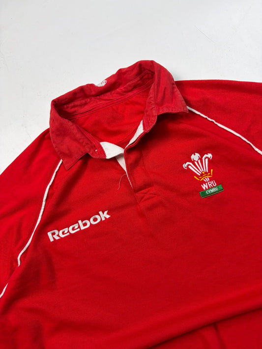 Vintage Wales 2001/02 Reebok rugby union shirt (L)