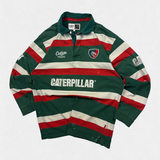 Vintage Leicester Tigers 2009/10 cotton traders rugby shirt (L)