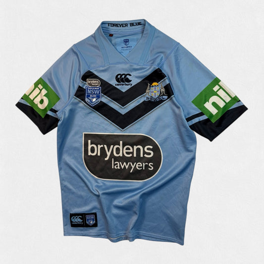 NSW Blues state of origin 2017 Canterbury rugby league shirt (S)
