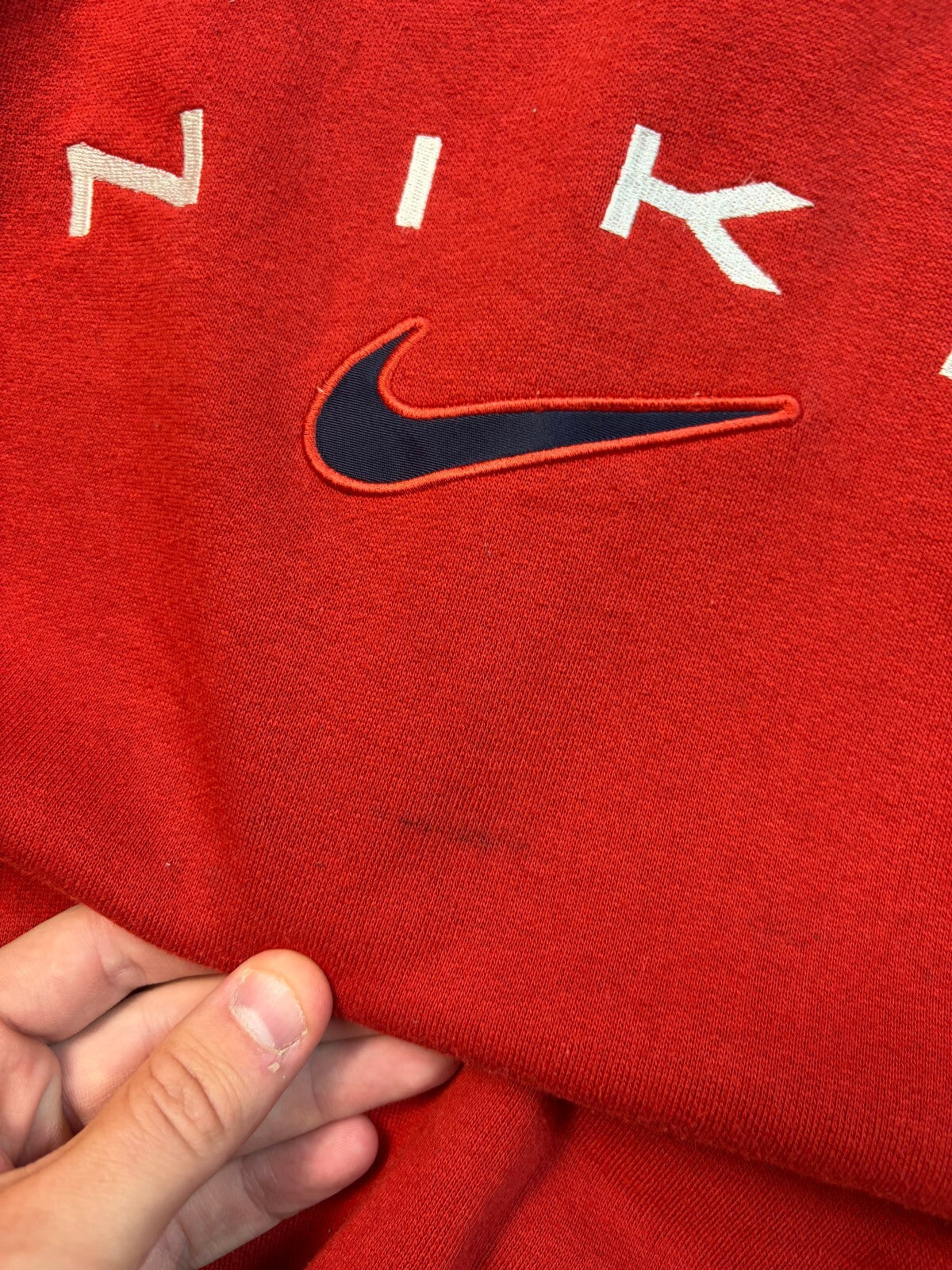 Vintage 90s Nike spell out sweatshirt (M)