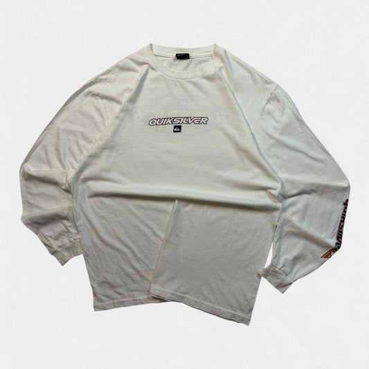Vintage Y2K Quiksilver surfwear long sleeve tee (L)