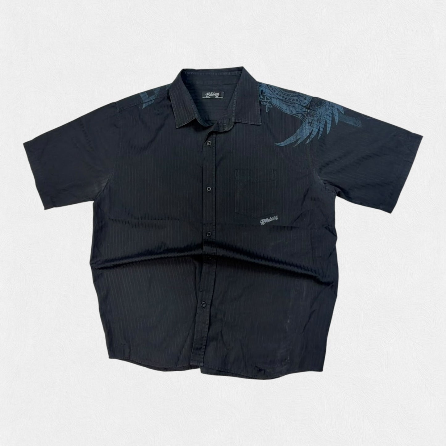 Vintage Y2K Billabong surfwear short sleeve shirt (XL)