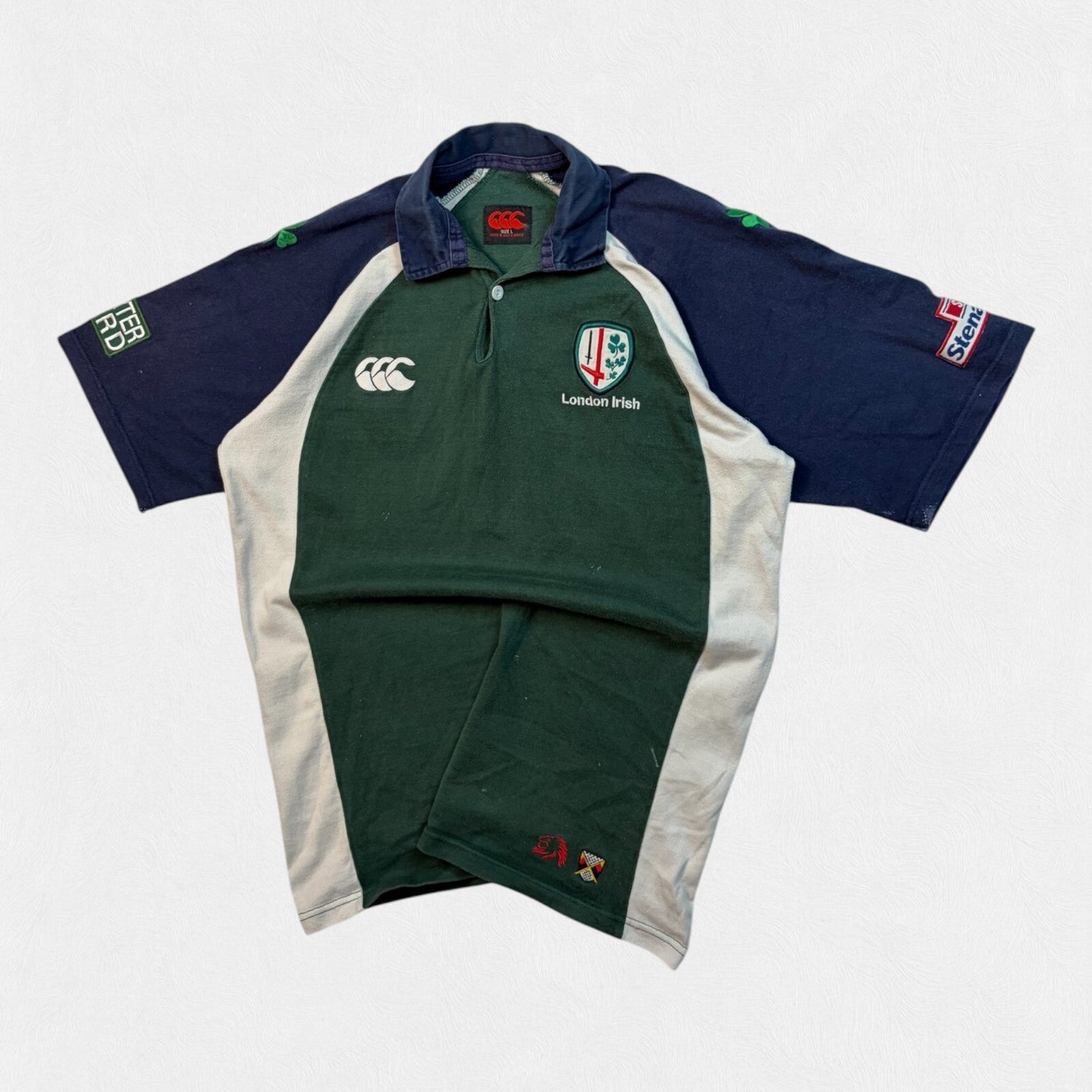 Vintage London Irish 2003/04 Canterbury rugby union shirt (L)