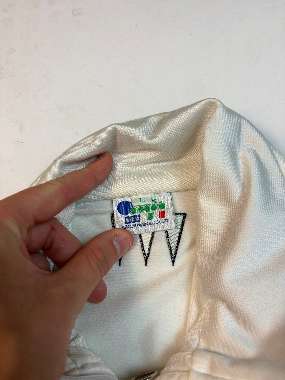 Vintage Italy 1993/94 Diadora football track jacket (L)
