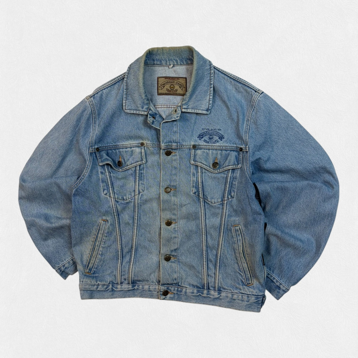 Vintage Y2K Armani jeans denim jacket (M)