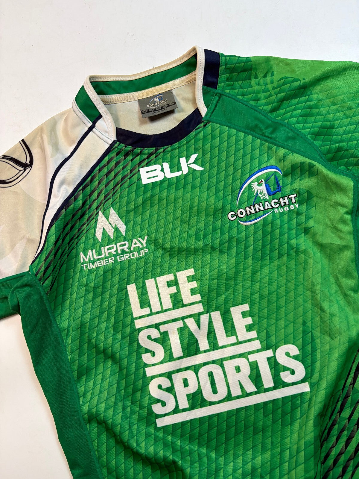 Connacht 2015/16 BLK home rugby union shirt (S)