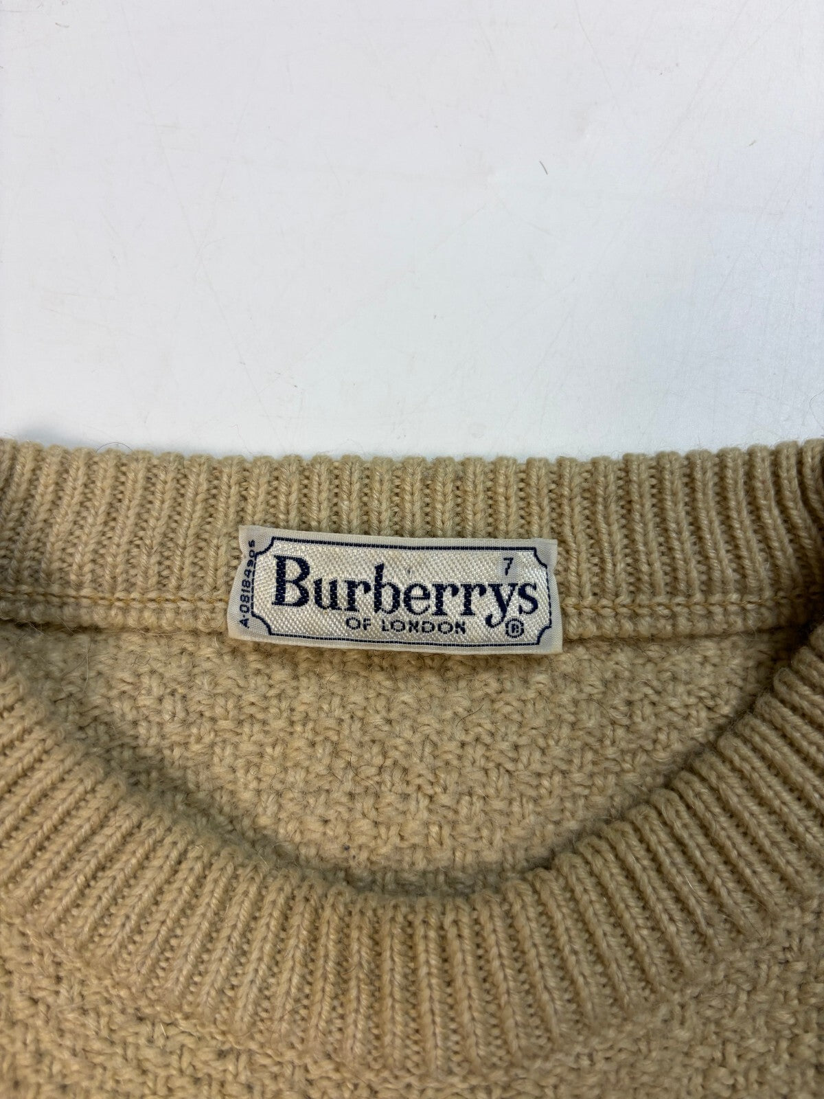 Vintage 90s Burberry geometric knit sweater (M)