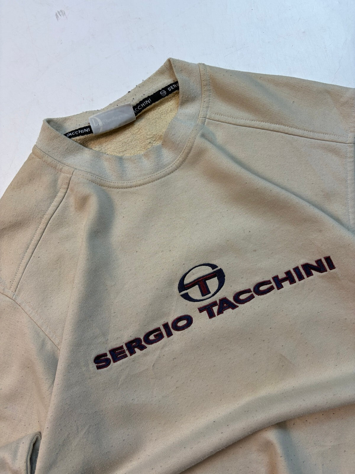 Vintage Sergio Tacchini spell out sweatshirt (S)