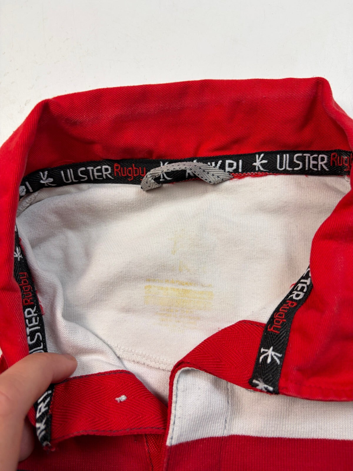 Ulster Kukri supporters striped rugby union shirt (L)