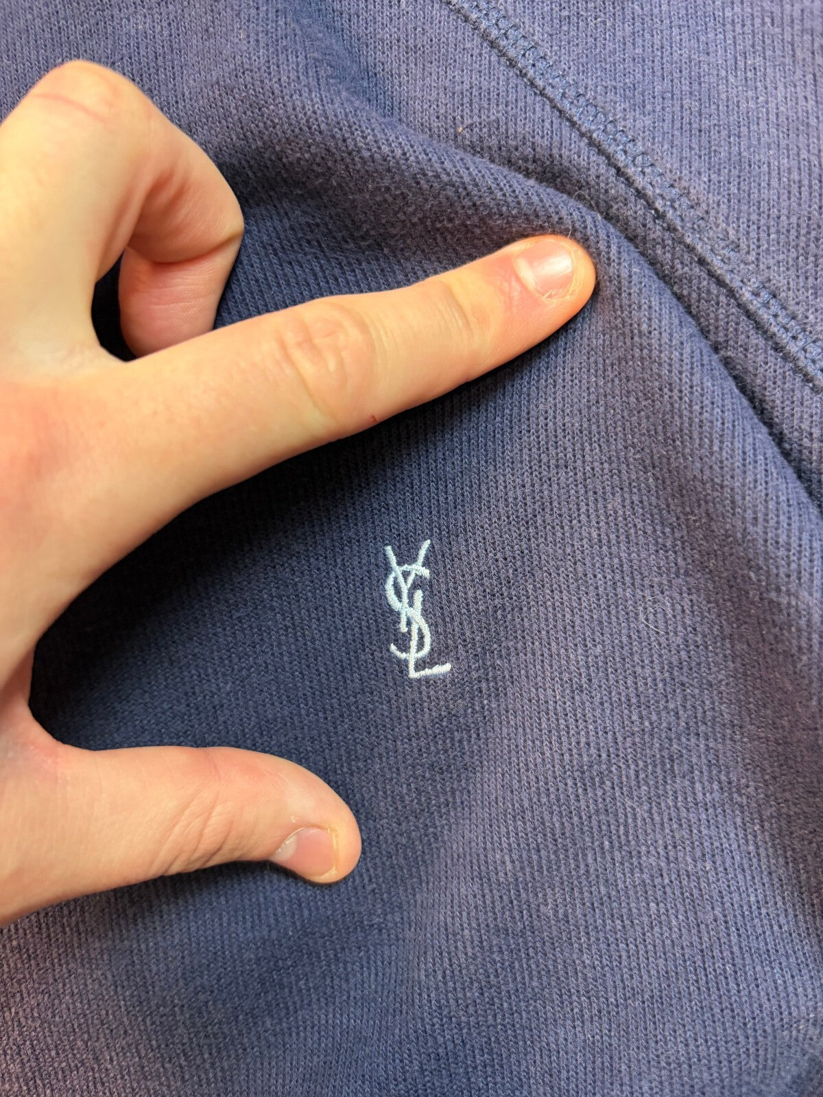 Vintage YSL Yves Saint Laurent full zip hoodie (L)