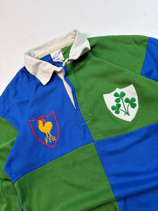 Vintage 80s France v Ireland special edition rugby union shirt (S)
