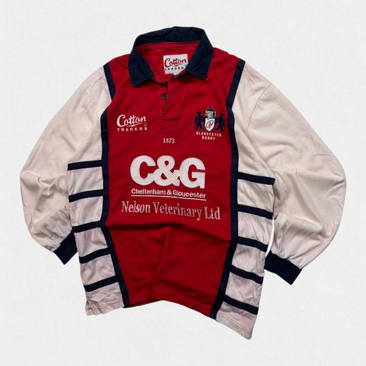 Vintage Gloucester 2005-07 Cotton Traders rugby shirt (L)