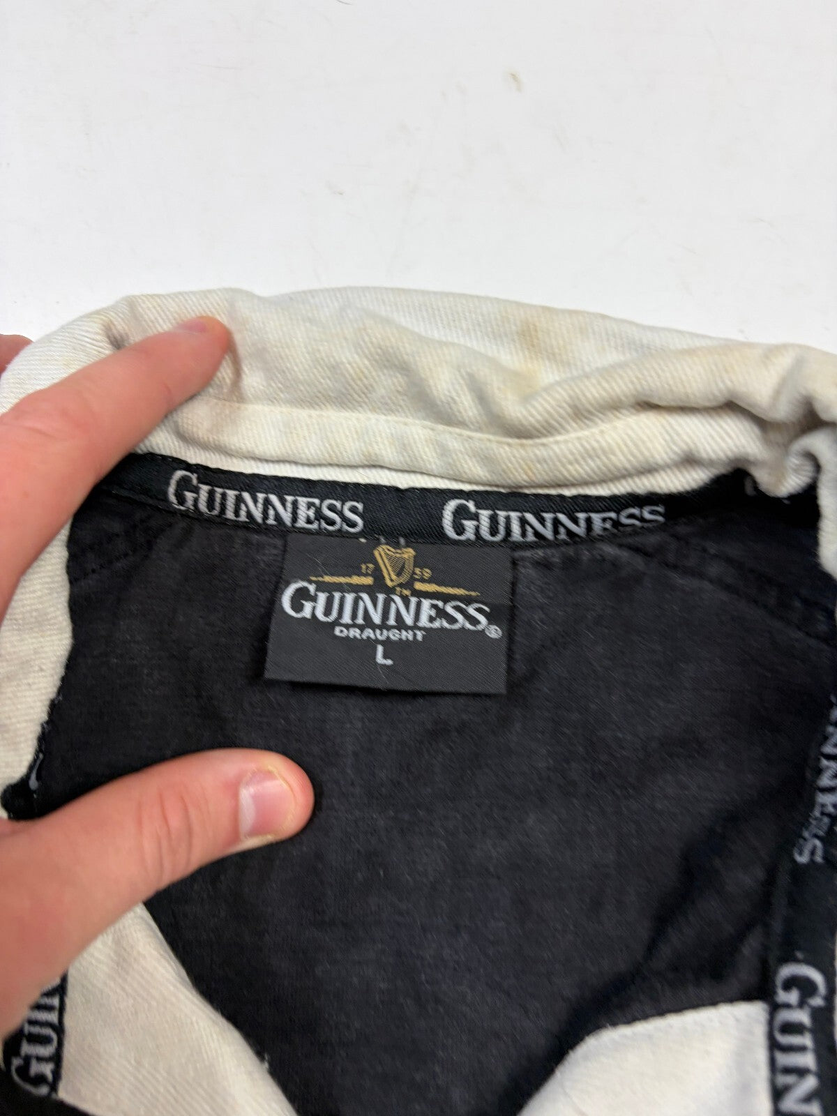 Vintage Ireland 2006 Guinness rugby union polo shirt (L)