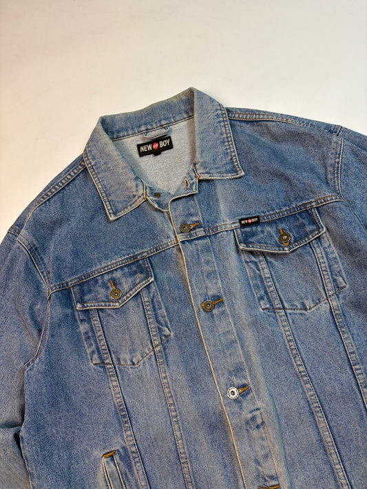 Vintage Y2K Hip hop denim jacket (XXL)