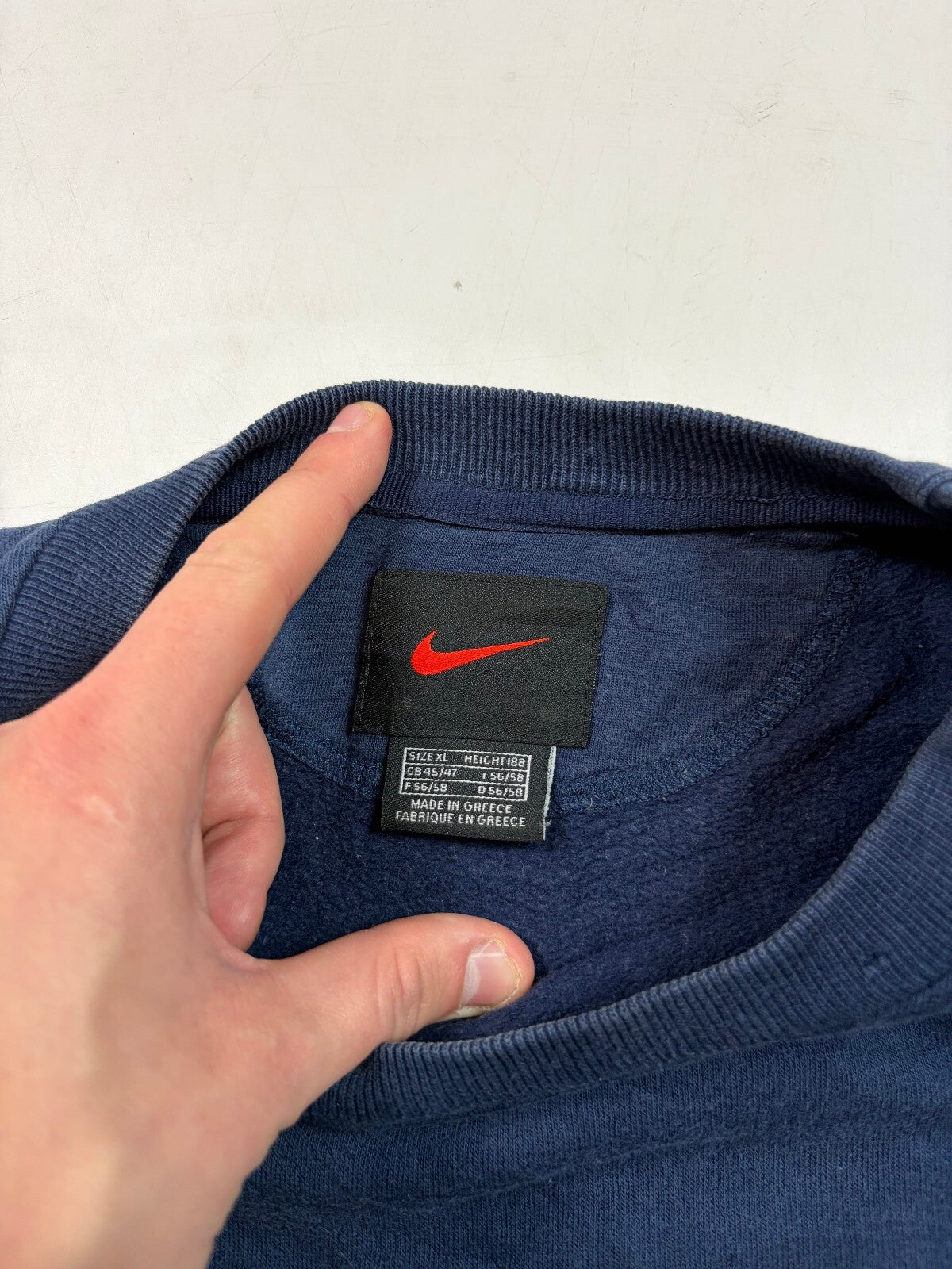 Vintage 90s Nike mini swoosh sweatshirt (XL)