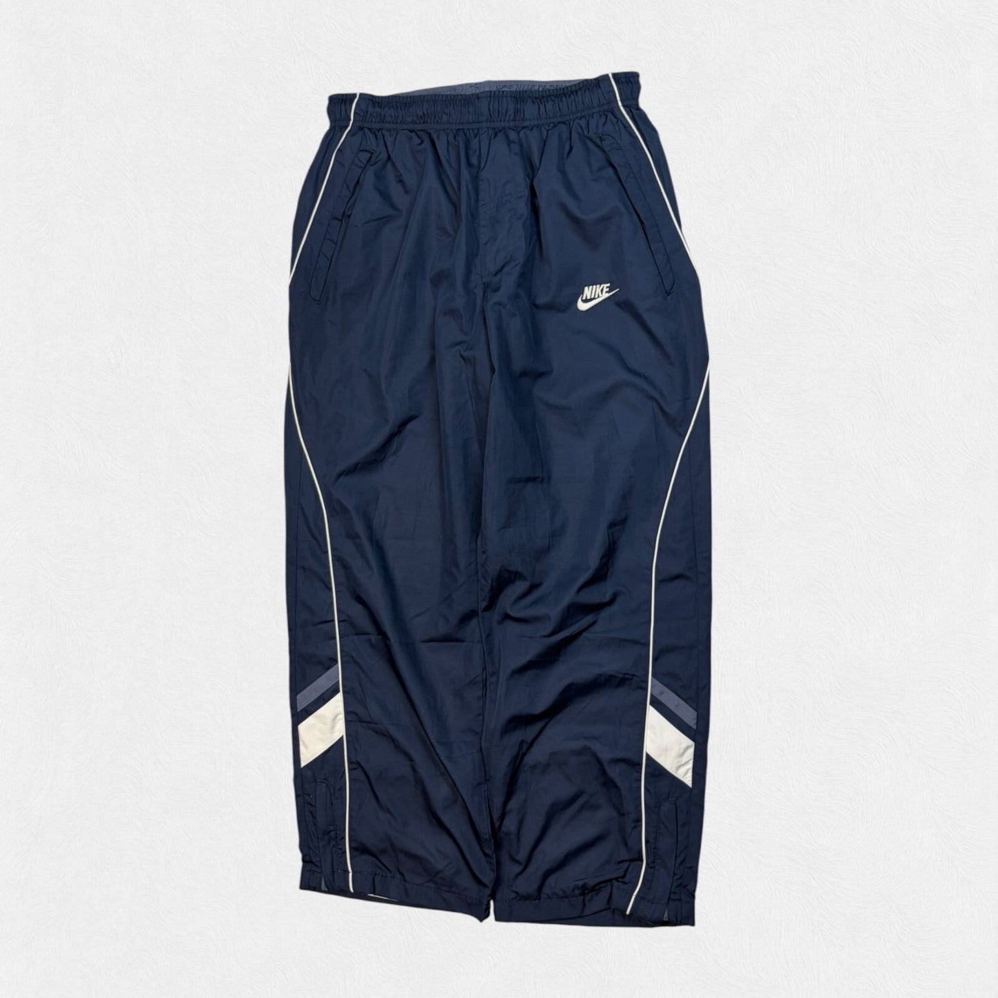 Vintage Y2K Nike side stripe baggy track pants (S)