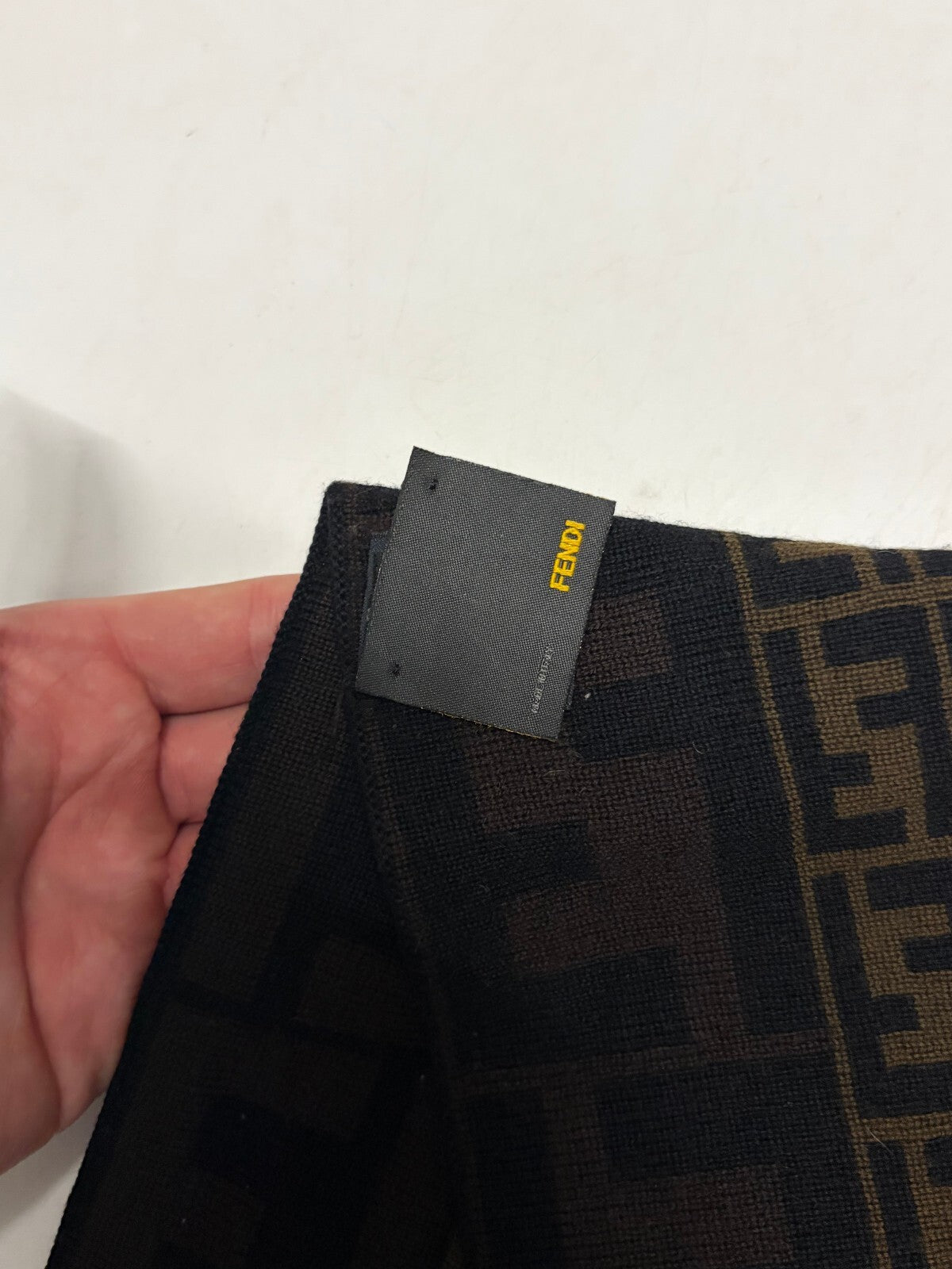 Fendi FF monogram wool scarf
