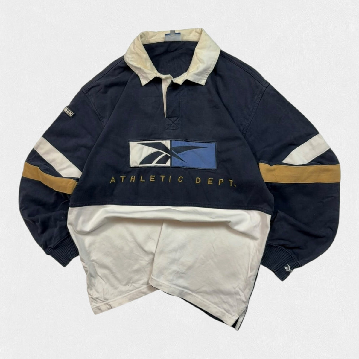 Vintage Y2K Reebok rugby polo shirt (M)