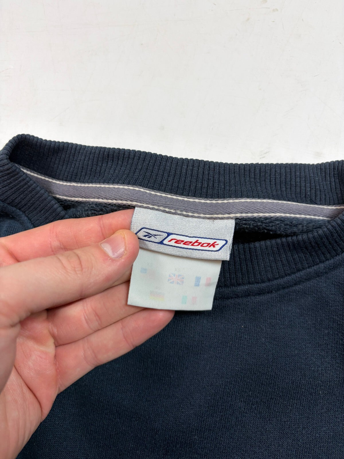 Vintage Y2K Reebok spell out sweatshirt (S)