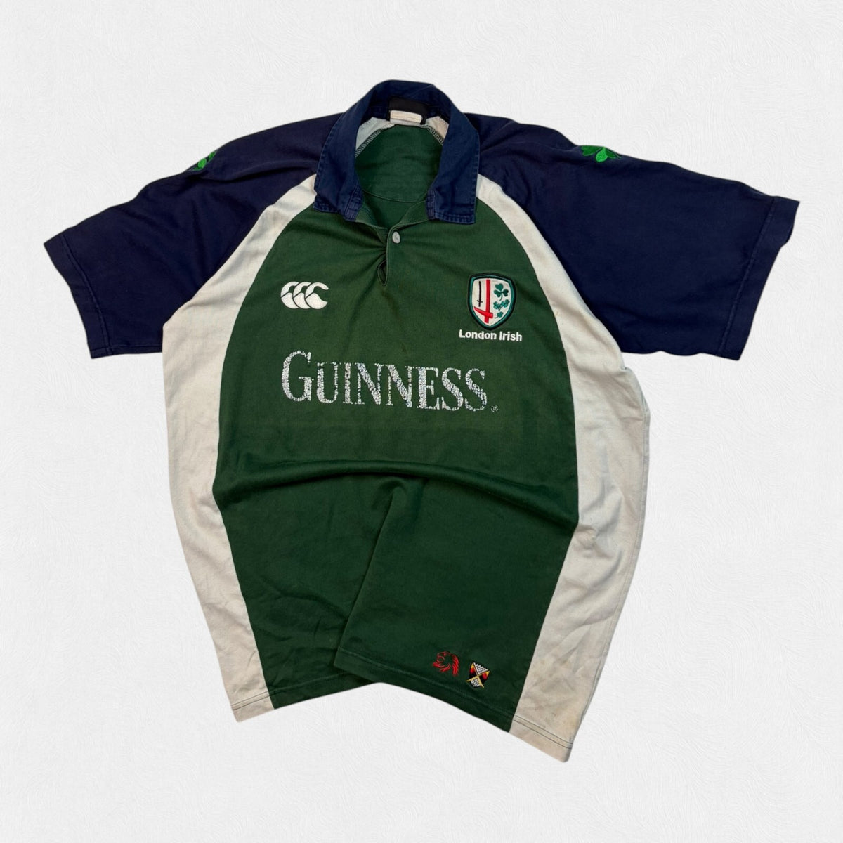 Vintage London Irish 2004/05 Canterbury Guinness rugby shirt (L)