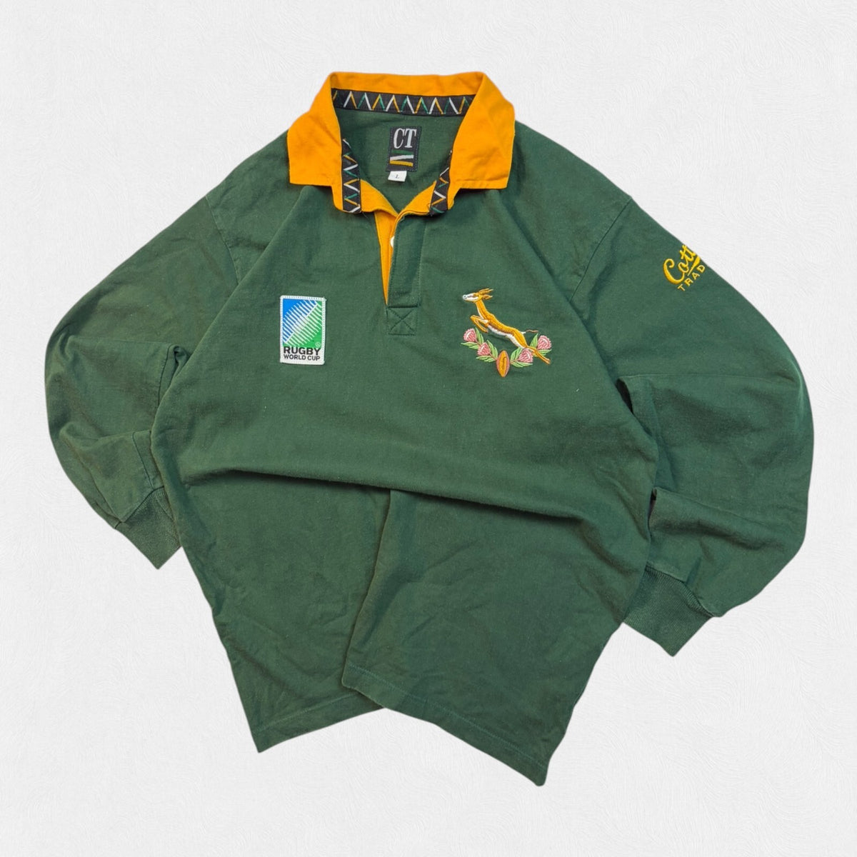 Vintage South Africa 1995 world cup Cotton Traders rugby shirt (L)